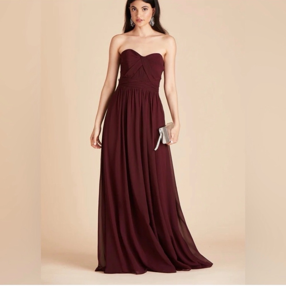 Birdy Grey GRACE CONVERTIBLE DRESS CHIFFON CABERNET LARGE NEW NWT Wedding